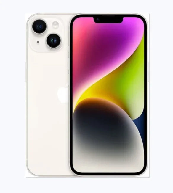 100% original iPhone 14 Dual eSIM Celular 6.1 "OLED Face ID A15 5G Phone Versão dos EUA