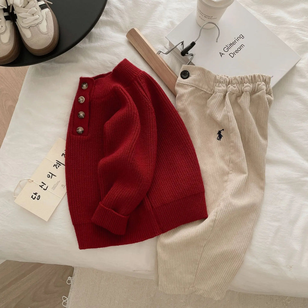 Camisola de outono crianças meninos pullovers algodão sólido engrossar quente jumper crianças babys na moda topos da criança adolescente malhas