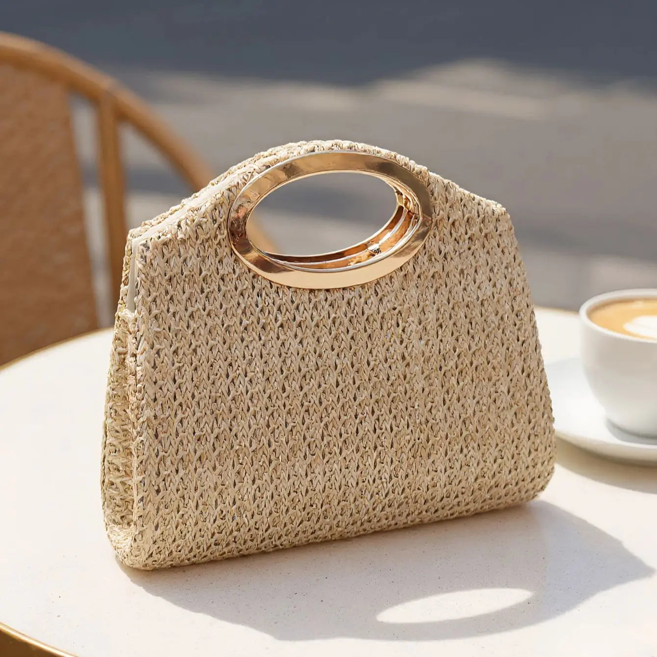Senhoras bolsa de palha sacos de noite pérola flip capa saco cosmético praia férias essencial portátil envelope embreagem bolsa