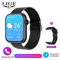 LIGE-Full Touch Screen Smart Watch para mulheres, Bluetooth Call, relógios impermeáveis, Sport Fitness Tracker, Smartwatch para senhora