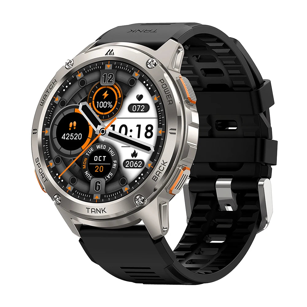 Original KOSPET TANK T3 Relógio Inteligente Para Homens Militar Smartwatch Mulheres Relógios de Fitness Digitais AMOLED AI Voz AOD Bluetooth
