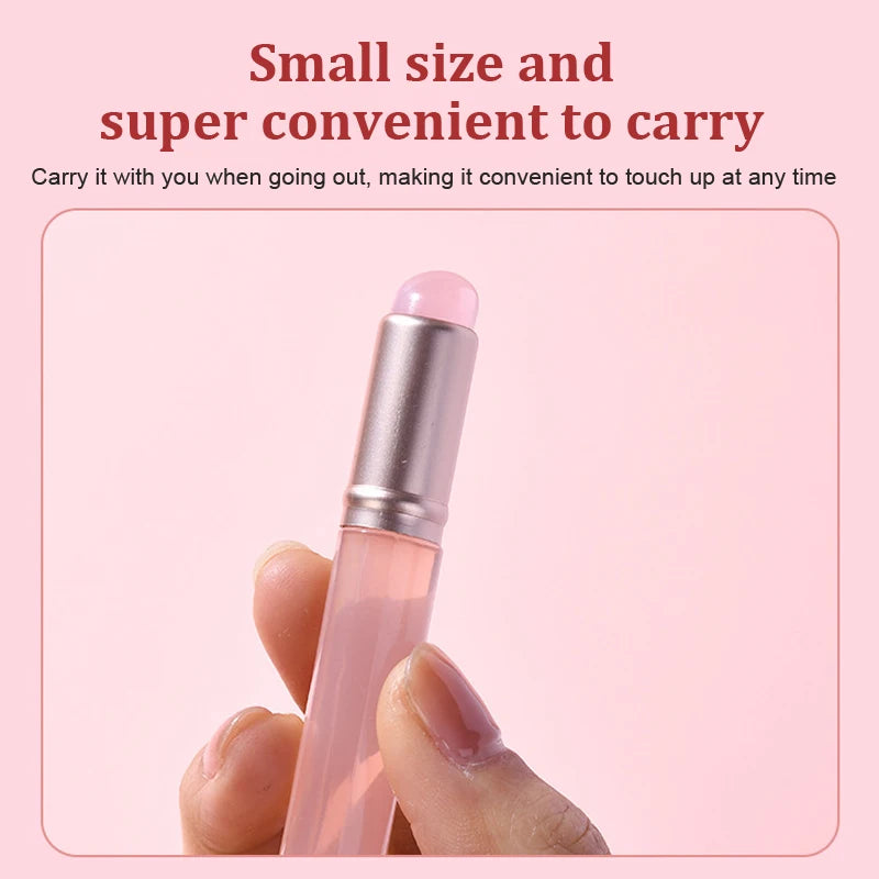Pincel de maquiagem corretivo labial de silicone, pincel de silicone para bálsamo labial, brilho labial, batom multifuncional