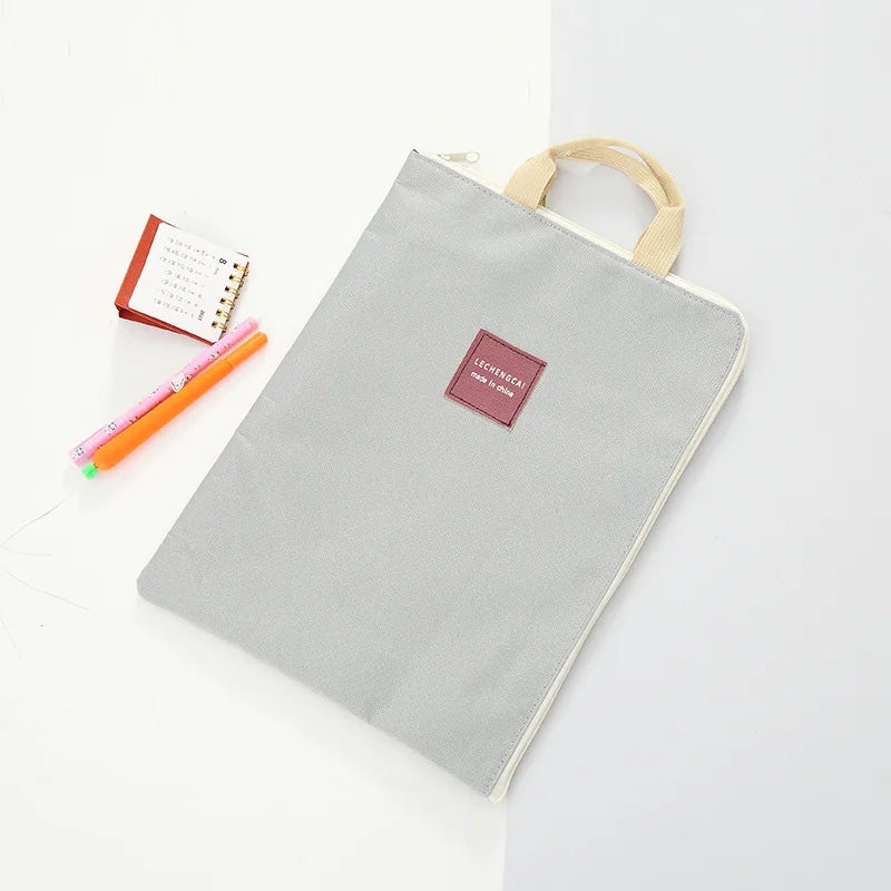 Bolsa simples bolsa para portátil multi-função impermeável saco de negócios estudante papelaria saco