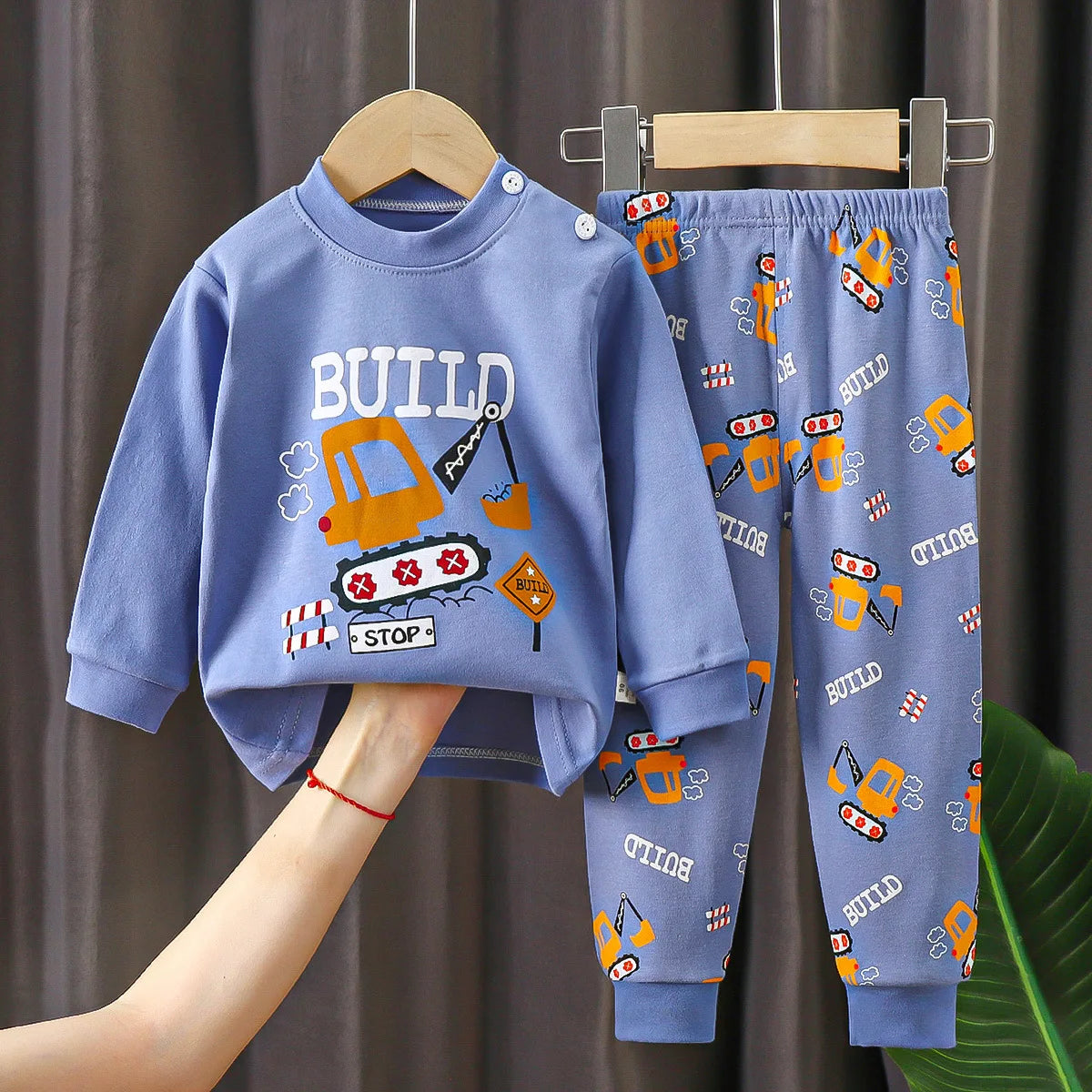 Crianças roupas conjuntos de roupas infantis meninos meninas algodão outono inverno roupas calças pijamas roupa interior