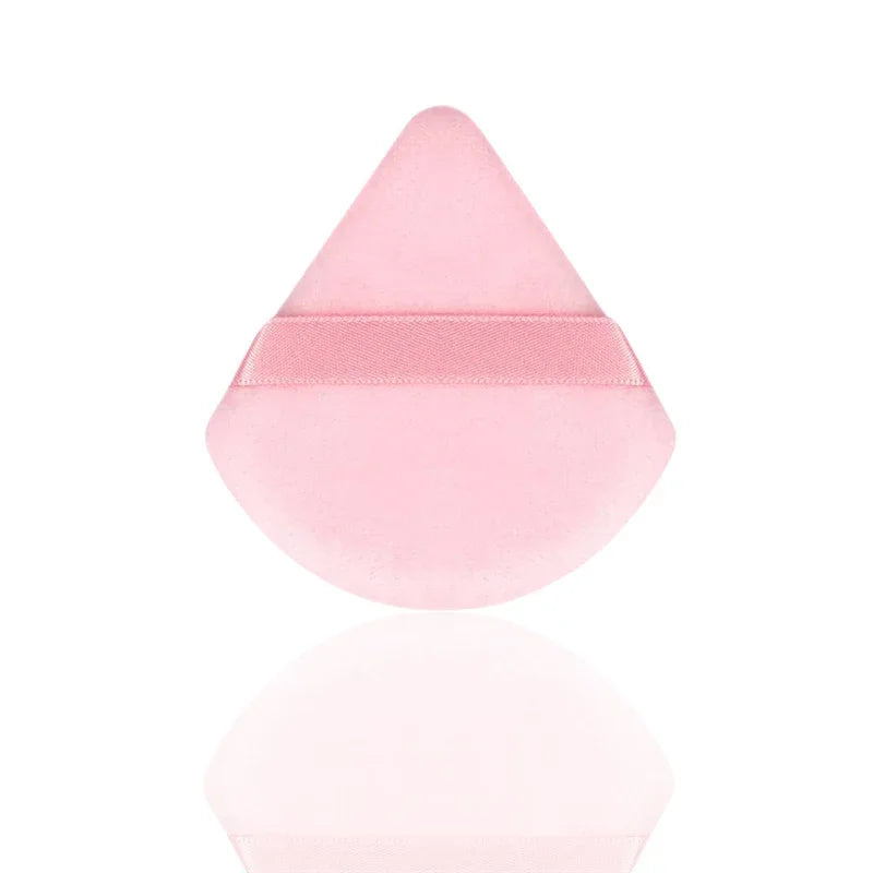 Veludo cosméticos fundação puff macio triângulo maquiagem puffs feminino rosto beleza esponja liquidificador lavável maquiagem em pó acessórios