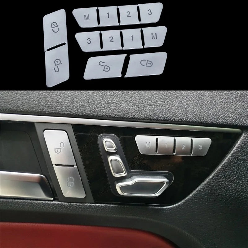 Angelguoguocar etiqueta da guarnição da janela para mercedes benz a/b/c (w204)/e (w212)/gla/cla/glk/gle-class