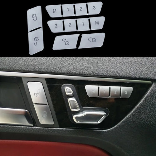 Angelguoguocar etiqueta da guarnição da janela para mercedes benz a/b/c (w204)/e (w212)/gla/cla/glk/gle-class