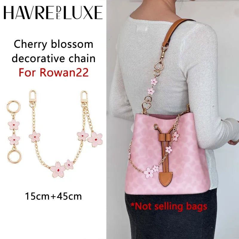 Corrente Extensora de Bolsa Cherry para Bolsas Femininas Rowan22 - Acessório Durável, Moderno e Elegante para Presente de Dia dos Namorados