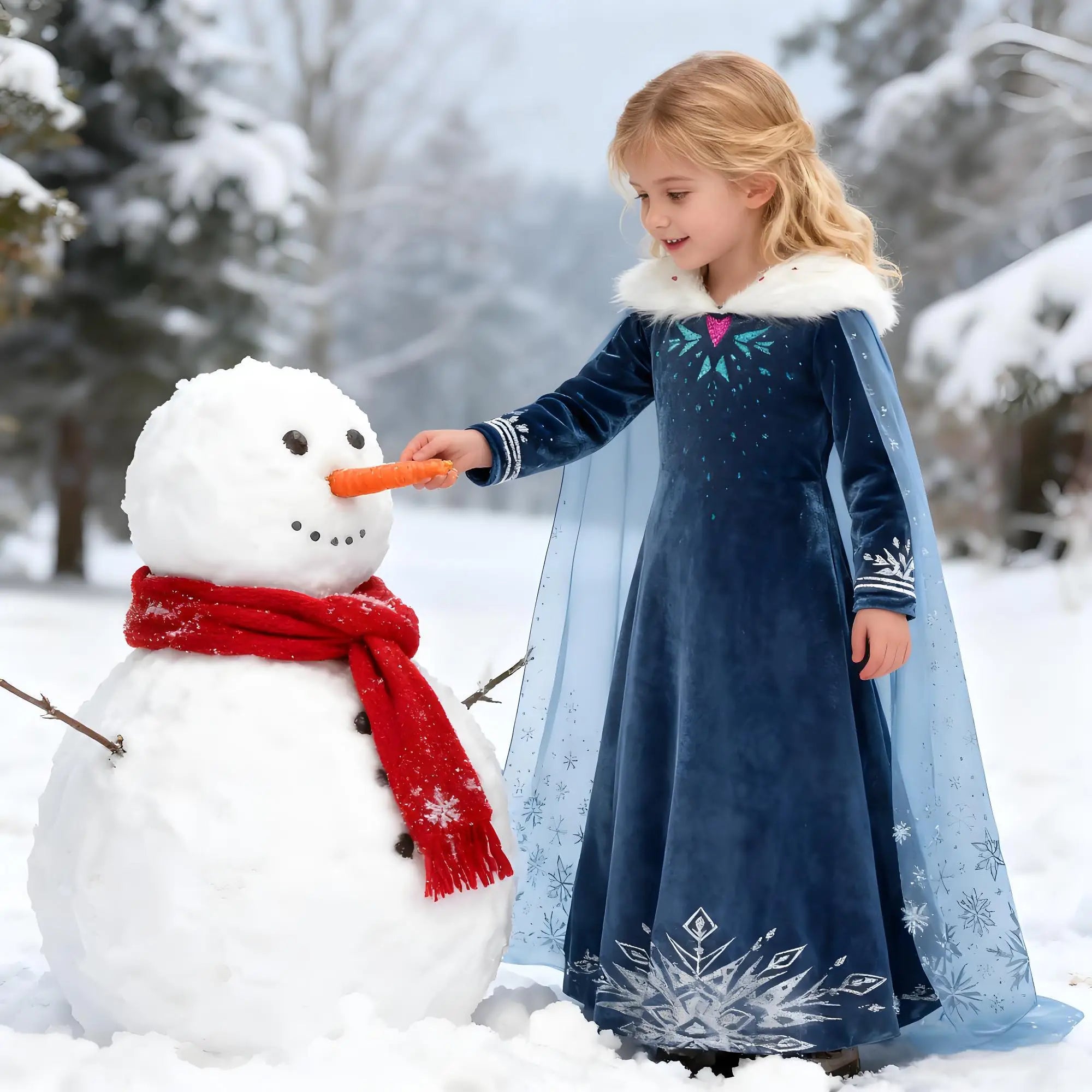 Menina cosplay neve rainha vestido outono inverno crianças elsa carnaval festa princesa traje crianças aniversário vestido de baile roupas 2-10t