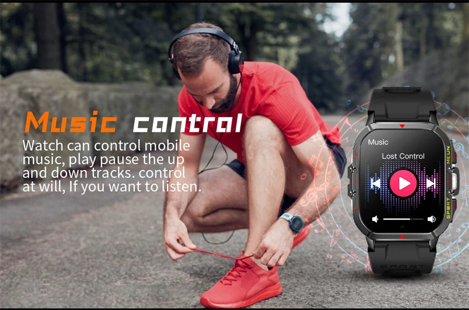 Lige 2025 relógio inteligente masculino esportes ao ar livre monitoramento de freqüência cardíaca ip68 à prova dip68 água relógios bluetooth chamada smartwatch para android ios