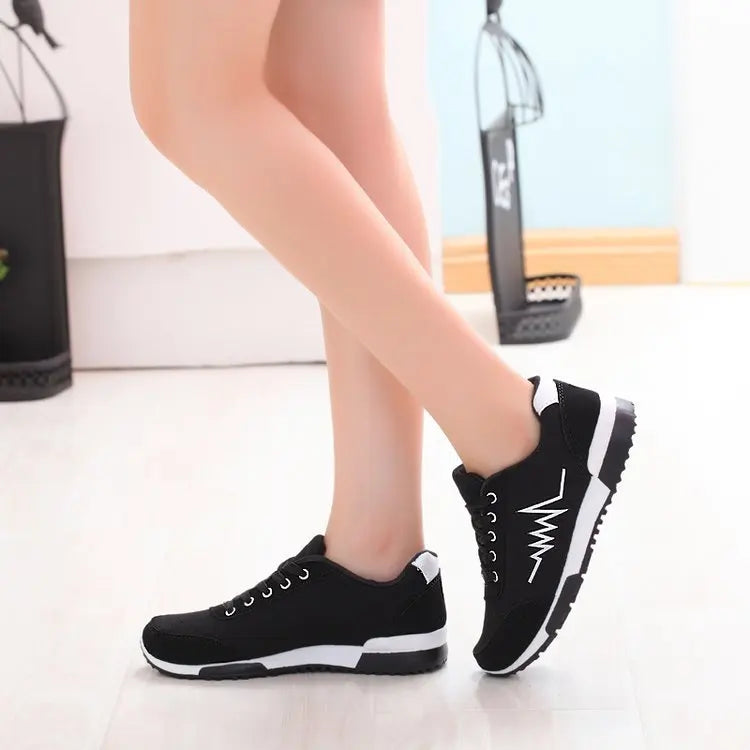 2024 sapatos de cunha mulher malha sapatos femininos designers de luxo rendas vermelho preto tênis feminino casual chaussures femme cesta femme