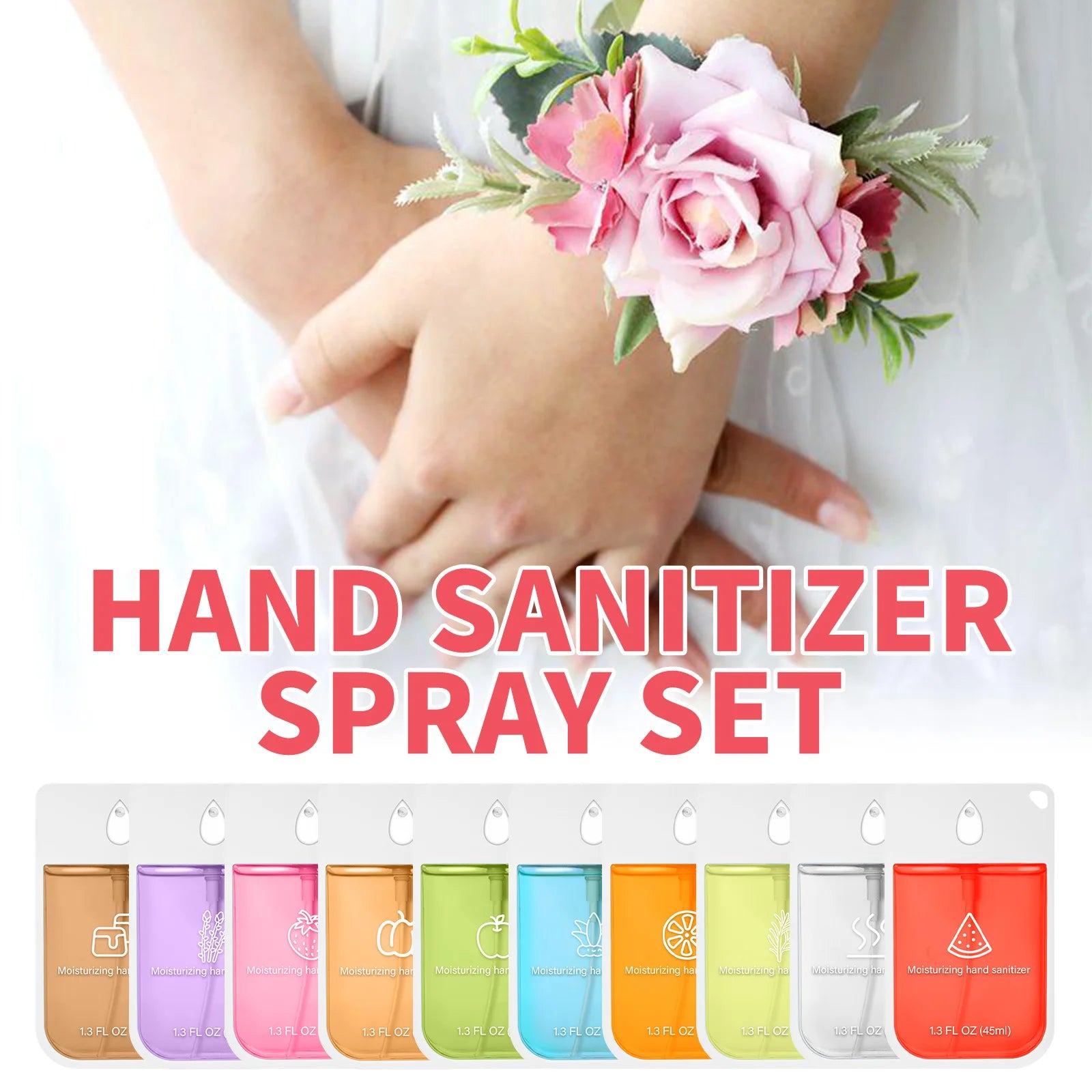 Spray Poderoso Portátil Seguro e Confiável para Limpeza das Mãos Spray Hidratante para Lavagem das Mãos Spray Desinfetante Nutritivo 45/38ml