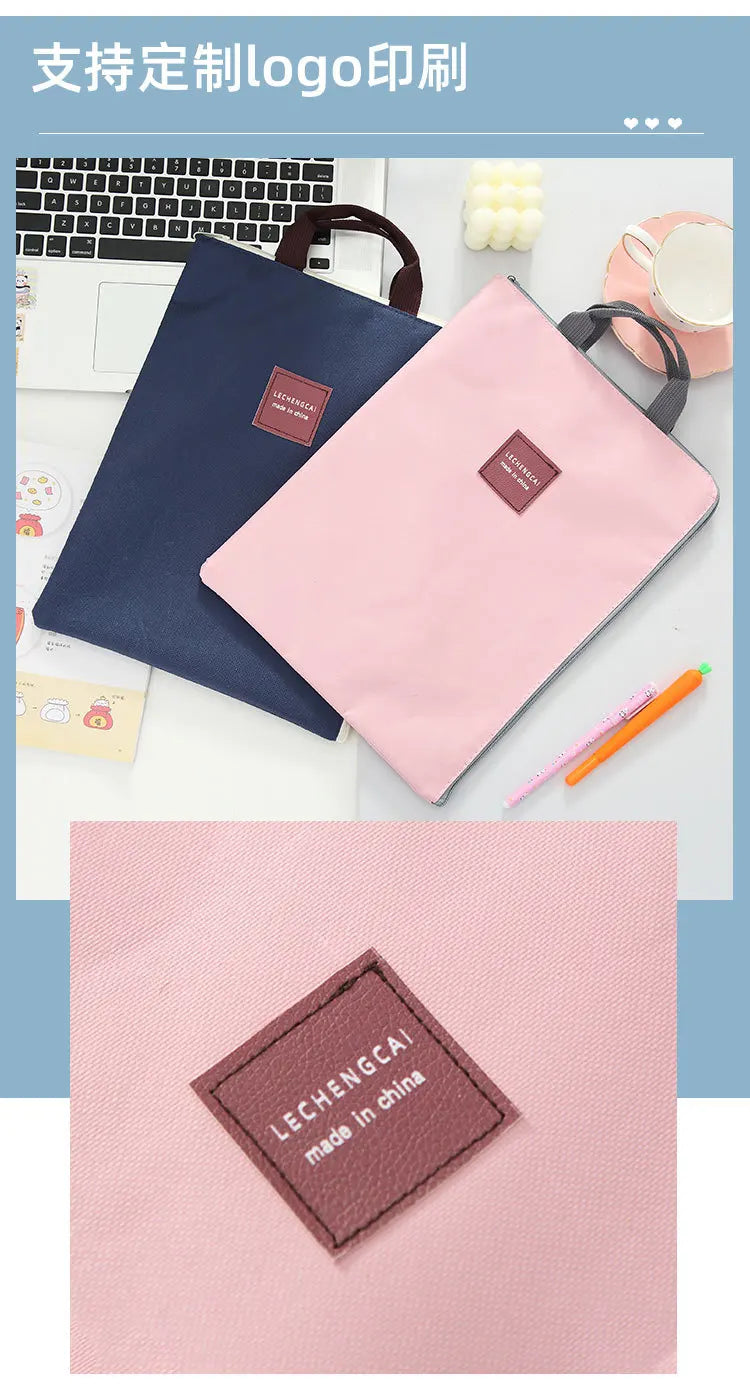 Bolsa simples bolsa para portátil multi-função impermeável saco de negócios estudante papelaria saco