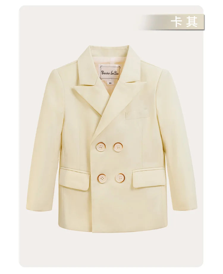 Meninos primavera outono terno jaqueta crianças festa blazers fraque topo crianças vestido formal casamento smoking desempenho casaco de manhã