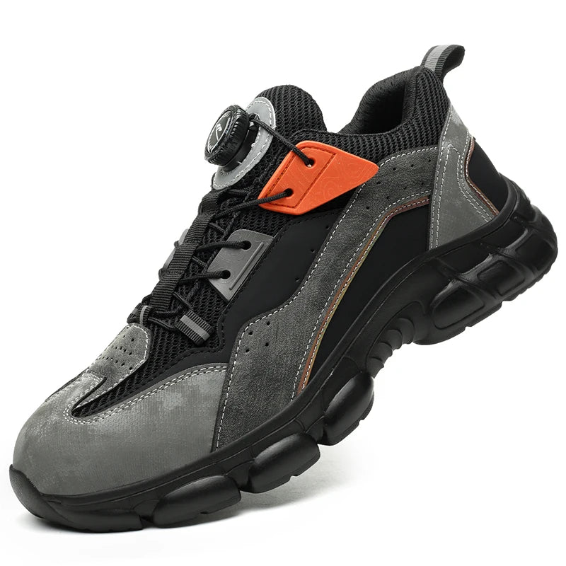 Sapatos de segurança de trabalho de dedo do pé de aço masculino leve indestrutível botas de trabalho de segurança homens proteção tênis de trabalho tamanho 47 48