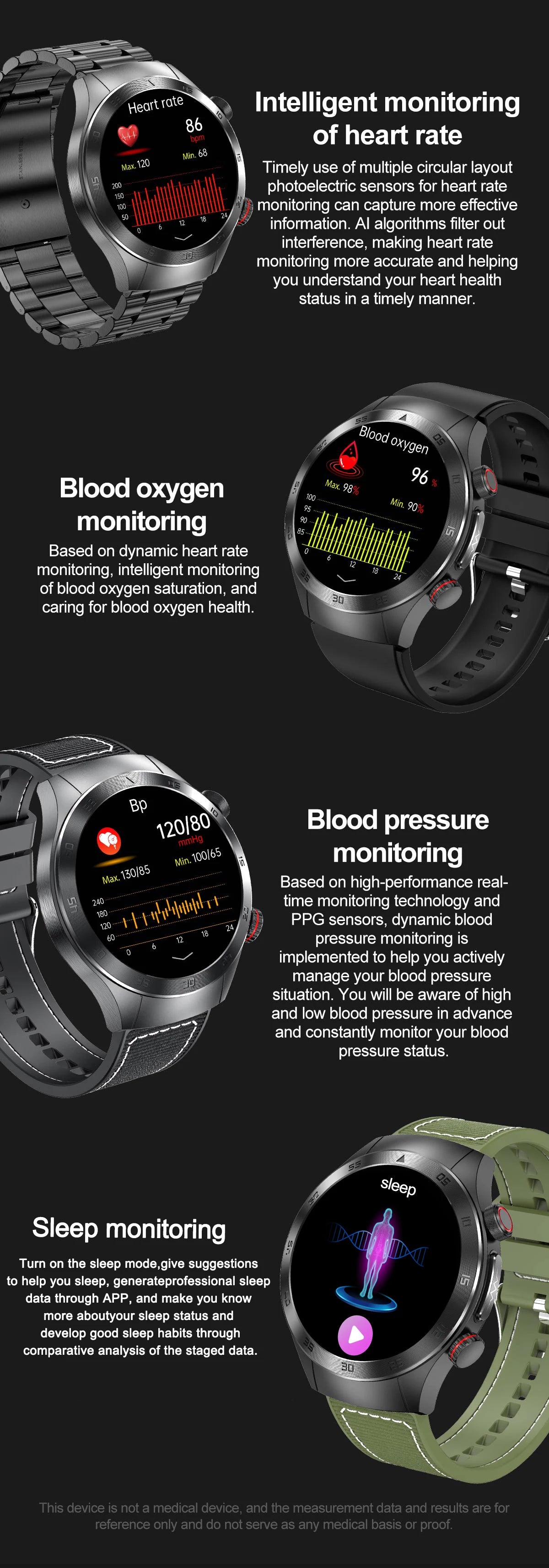 2025 novo tratamento a laser corpo e coração relógio inteligente masculino ecg + ppg ácido úrico gordura no sangue bluetooth chamada rastreador de saúde relógios inteligentes