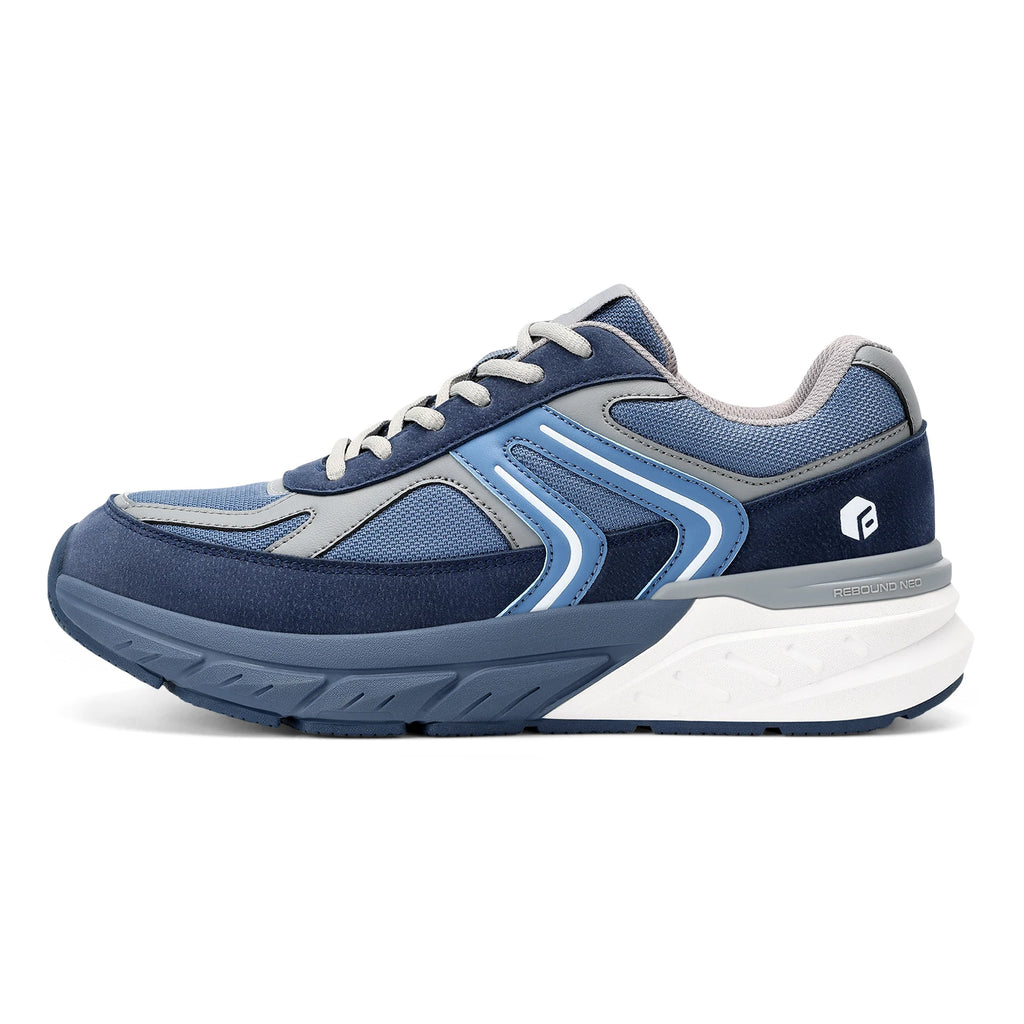 Fittington sapatos largos para homens sapatos de caminhada tênis casuais sapatos ortopédicos suporte de arco para fascite plantar neuropatia