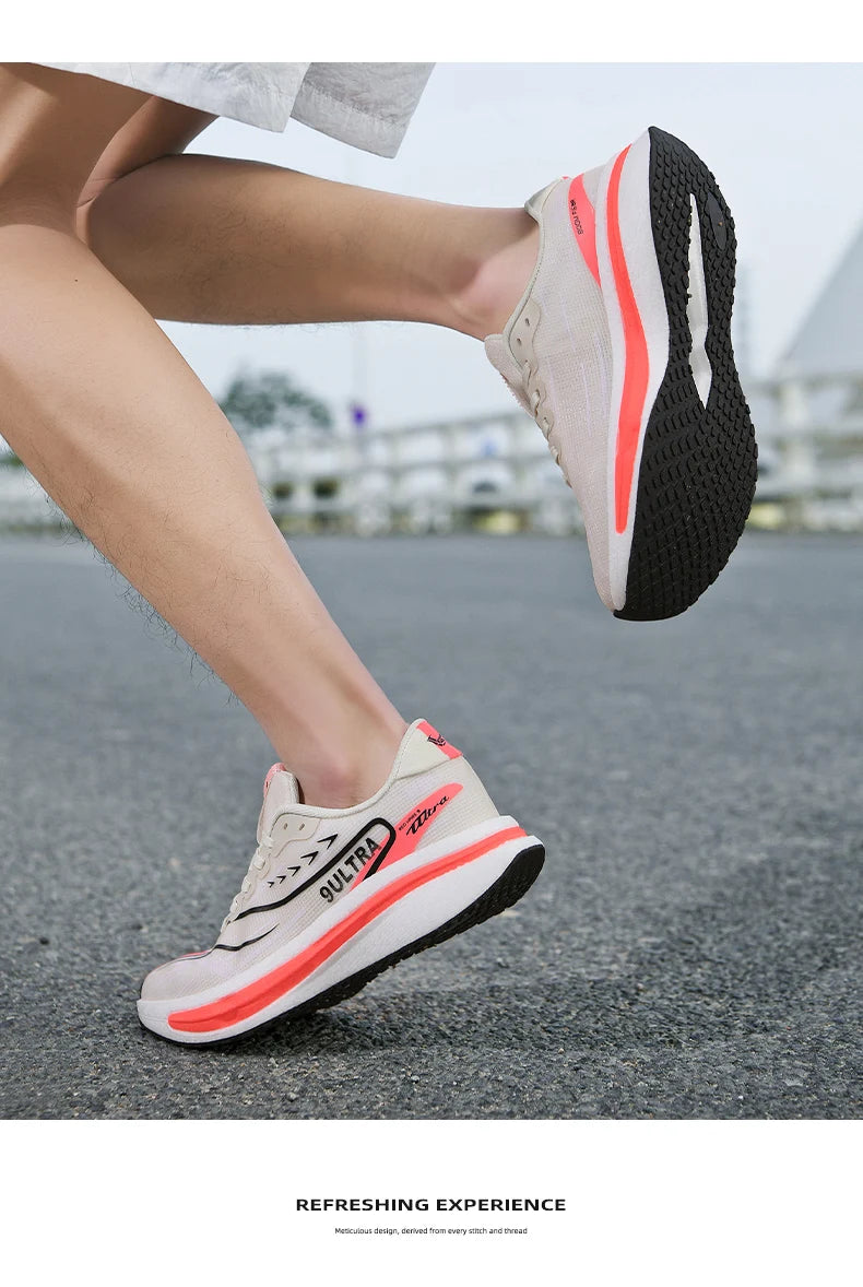 NOVO Tênis de Corrida com Placa de Carbono Especializado para Maratona Masculino e Feminino, Respirável, Ultraleve, Confortável, Esportivo e Casual