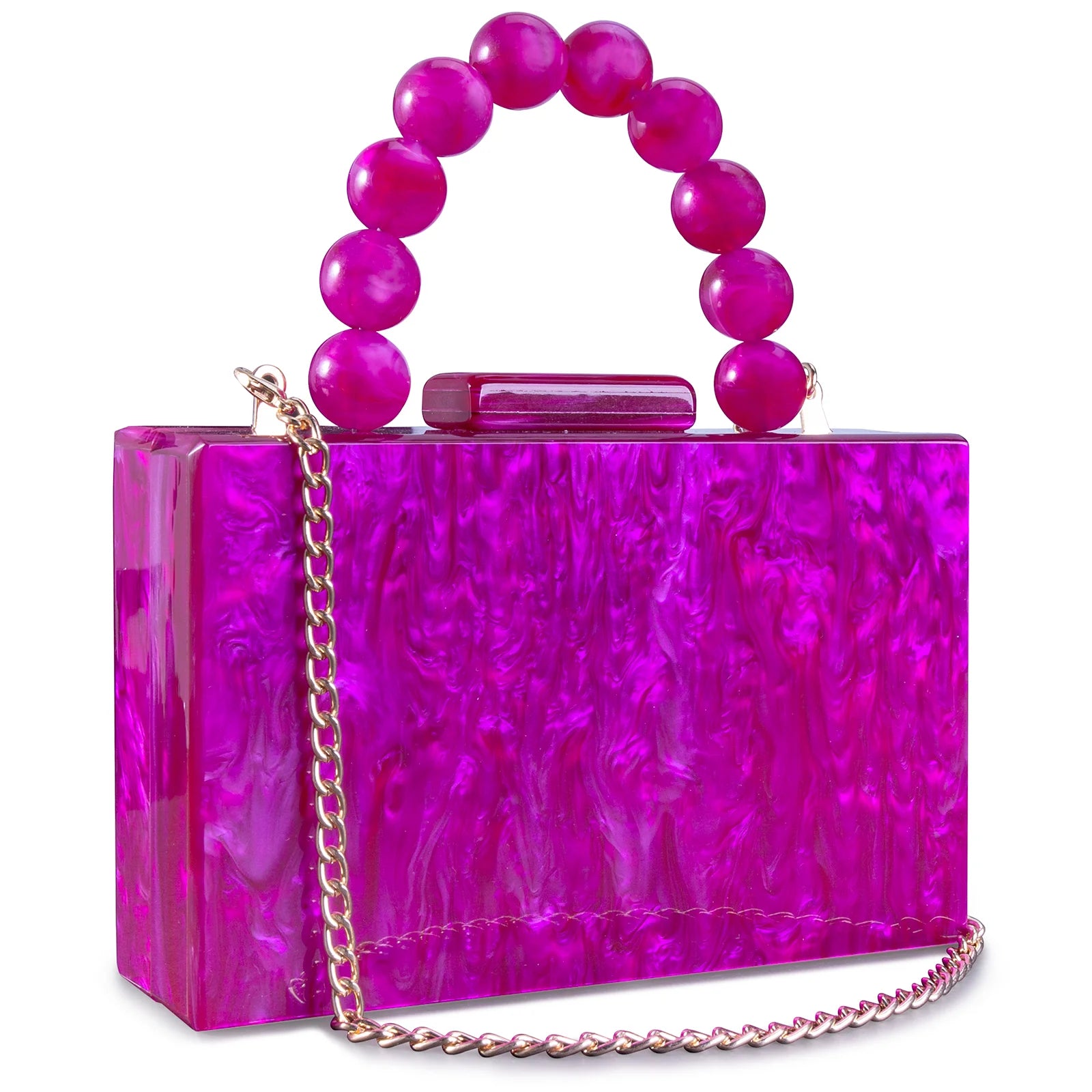 Beading bolsa de mármore acrílico caixa luxo embreagem sacos noite festa casamento corrente bolsa ombro jantar vestido bolsa festival presente