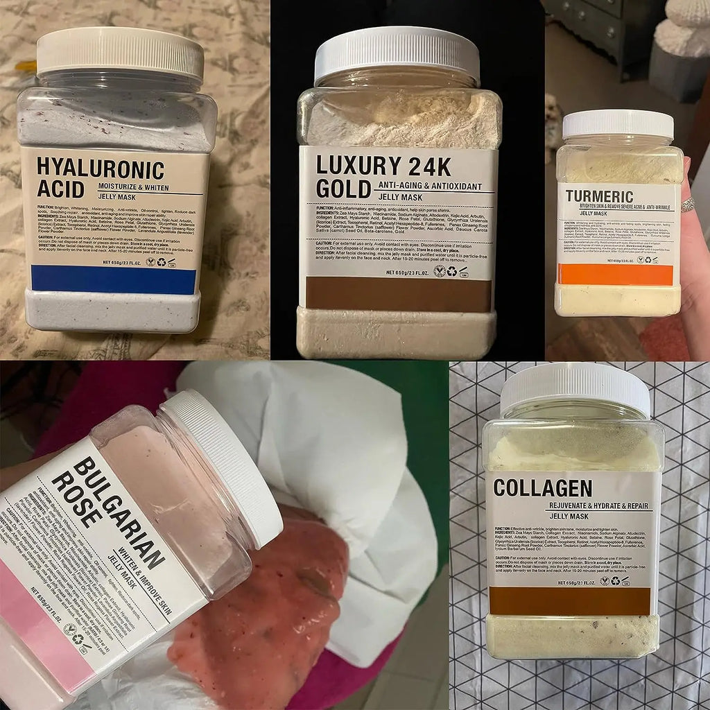 6 PCS Jelly Mask Powder Atacado 650G Máscaras Profissionais Salão de Beleza Use Produtos de Cuidados com a Pele Facial