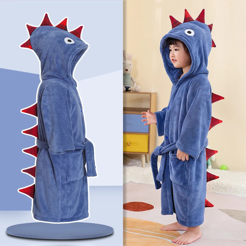 Roupão Infantil Absorvente Quente Robe Banho Bebé Macio Crianças Toalha Capuz Banho Grande Toalha Banho Bebé Roupa Banho Praia Robe Menina Pijama Menino Casa Toddler Lar
