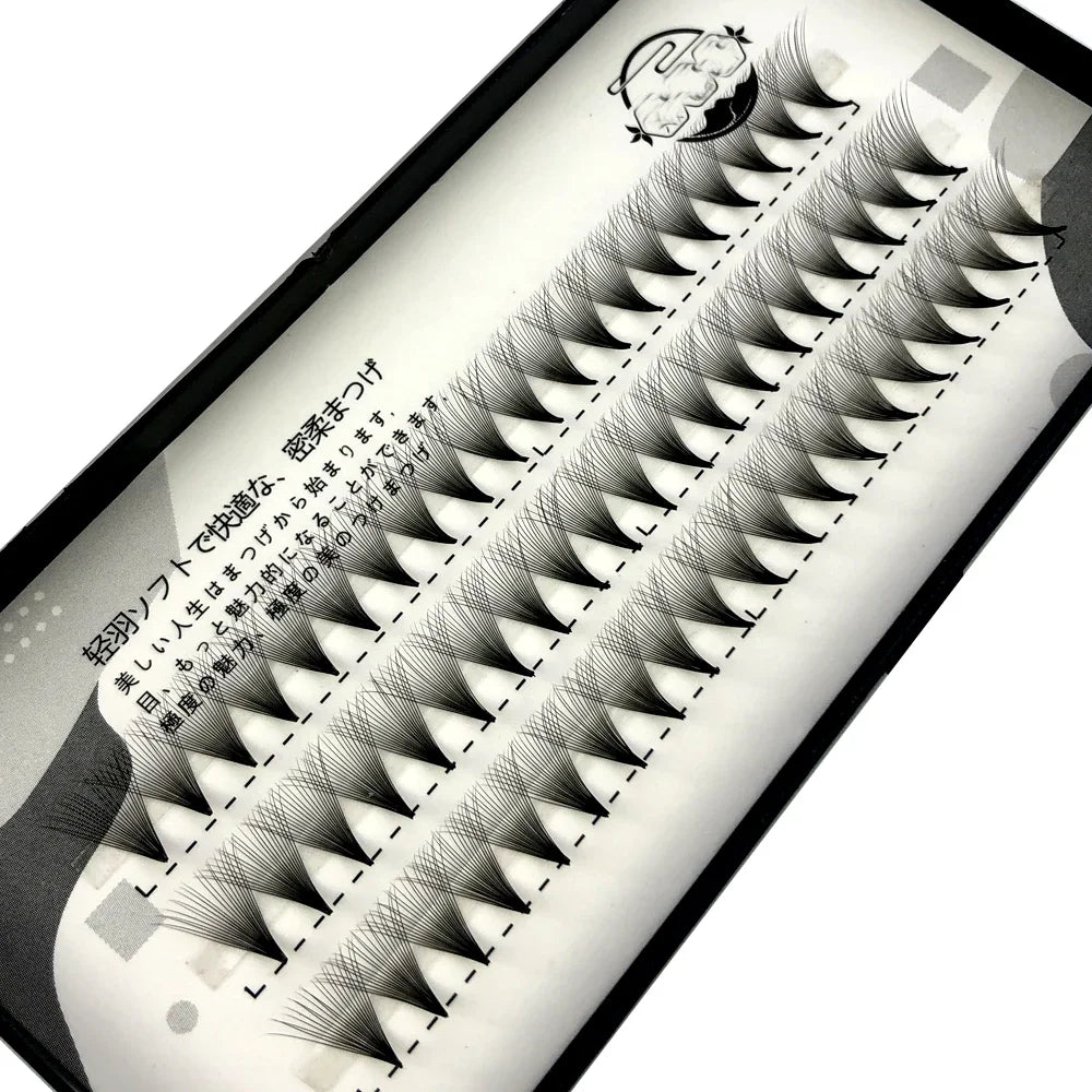 Novos fãs de volume russo pré-fabricados 10d/20d maquiagem profissional falso pacote de extensão de cílios postiços