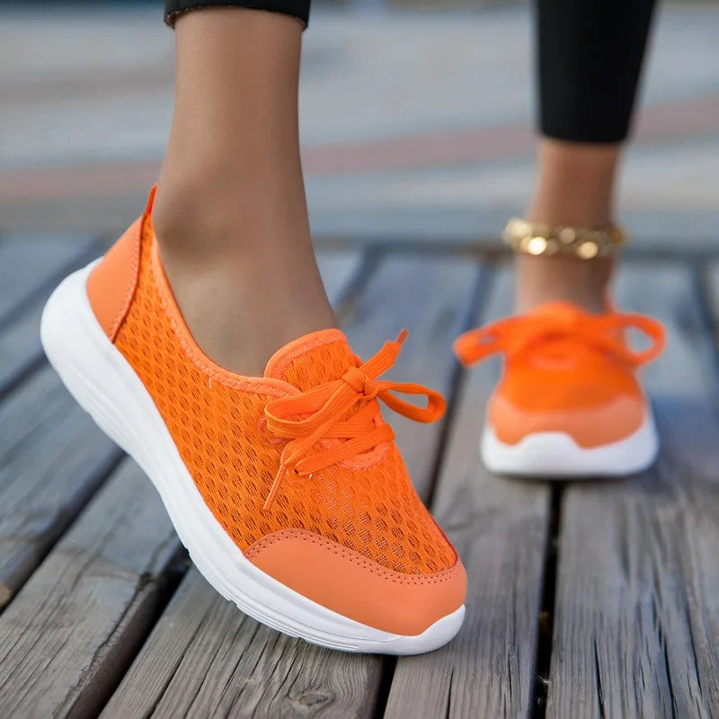 Yrzl mulher tênis deslizamento em sapatos casuais malha respirável confortável macio clássico condução mocassins sapatos para senhoras