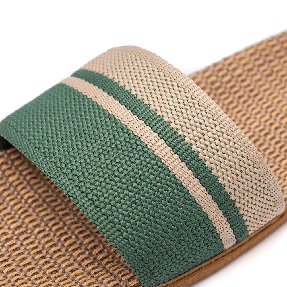 36-45 sandálias planas chinelos de praia verão casa linho leve eva antiderrapante slides para homens mulheres indoor ao ar livre flip flops