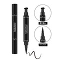 Lápis Delineador Líquido Dual End Black, Pro Impermeável, Maquiagem de Longa Duração, Eye Liner Pen, Linha Cat, Eye Stencils