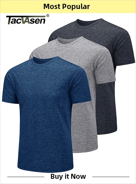 Tacvasen-camiseta de manga curta com bolsos com zíper para homens, roupas de estilo safári, cor sólida, para caminhadas e trabalho, para o verão