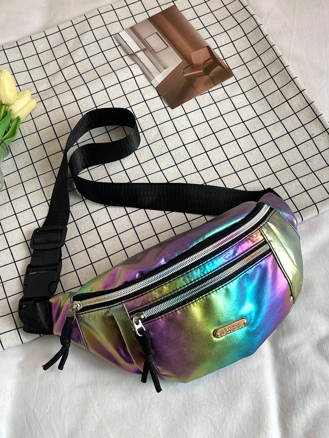 Crossbody Fanny Pack para homens e mulheres, Bolsa de cintura, Bolsa de cinto para viagem, caminhada, corrida, caminhada, ciclismo, Easy Carry, qualquer telefone, carteira