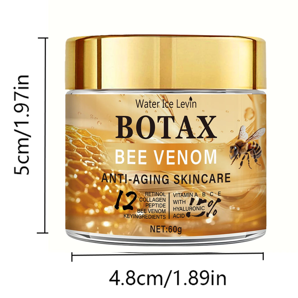 Creme de Veneno de Abelha Botax - Tratamento para Rugas Profundas, Rejuvenescimento e Ação Firmadora com Colágeno Water Ice Levin. 60g.