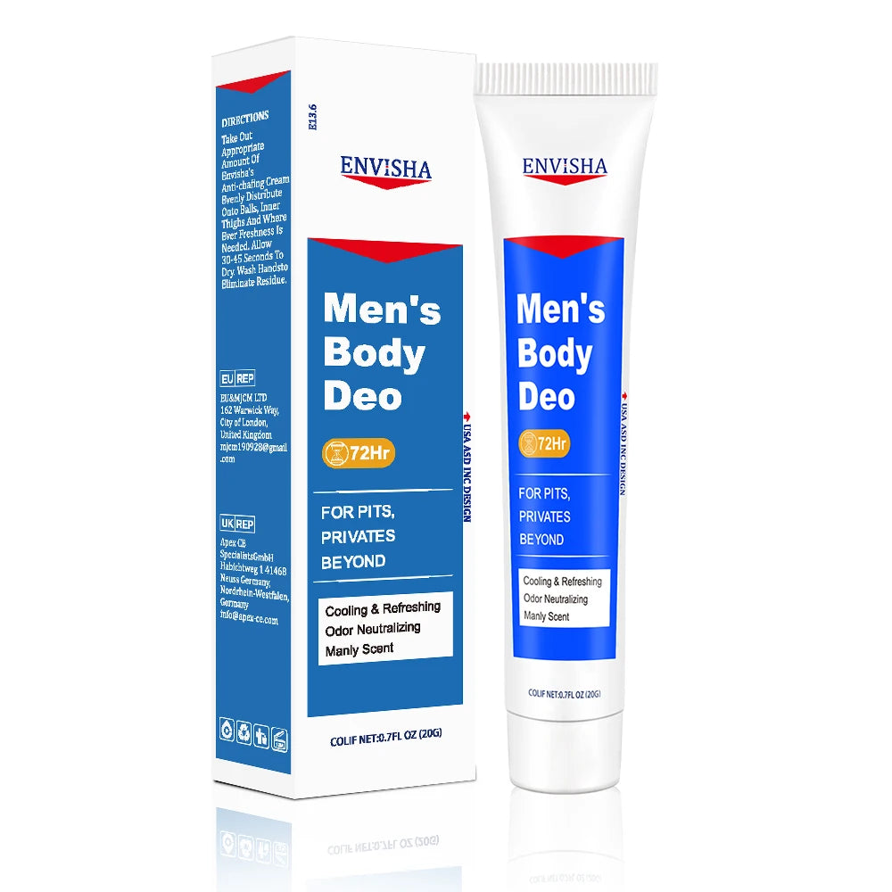 Envisha-Loção Corporal Masculina, Desodorante Duradouro, 72 Horas de Fragrância, Partes Particulares, Axilas, Nádegas, Beleza, Saúde