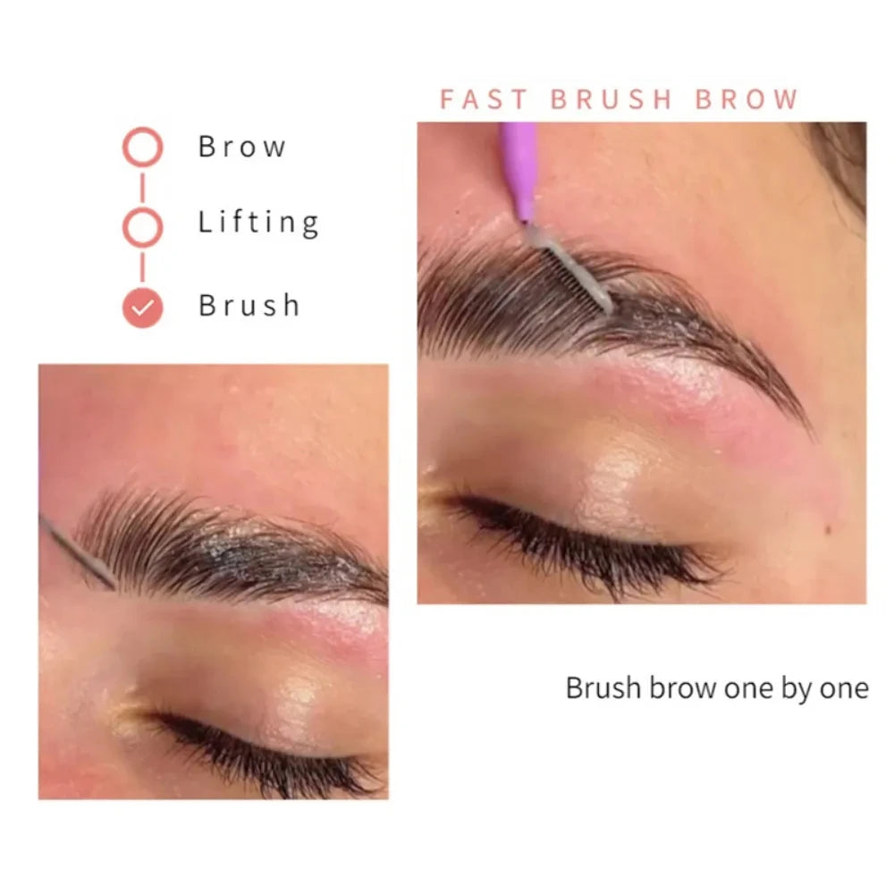 Descartável Brow Lifting Brushes, Mini Escova De Sobrancelha, Bendable Micro Cílios Aplicadores, Ferramentas De Maquiagem, Bendable, 20Pcs