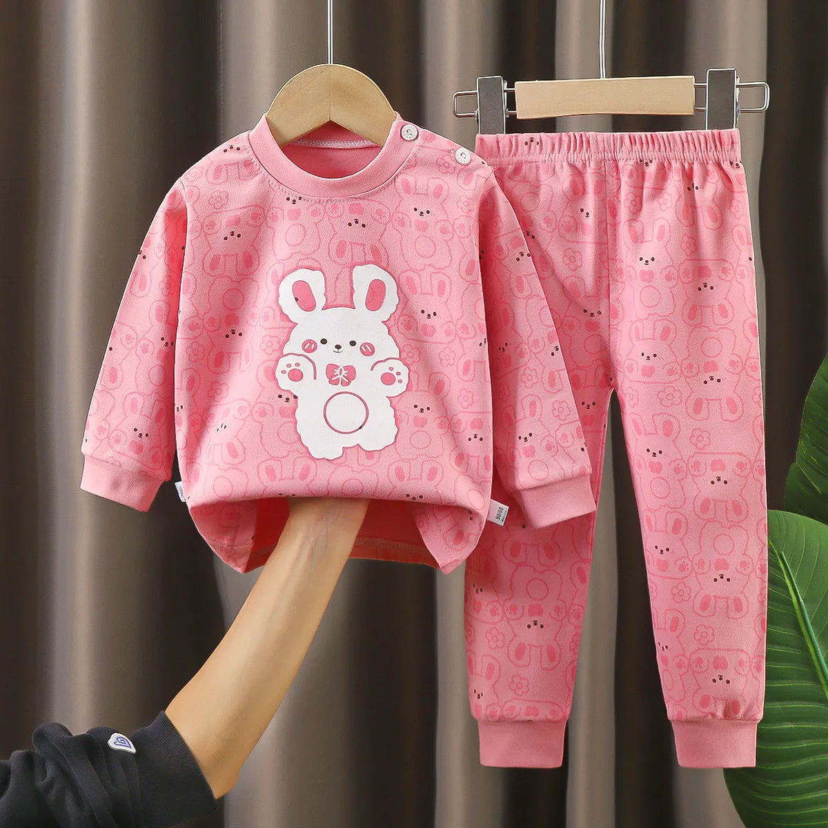 Crianças roupas conjuntos de roupas infantis meninos meninas algodão outono inverno roupas calças pijamas roupa interior