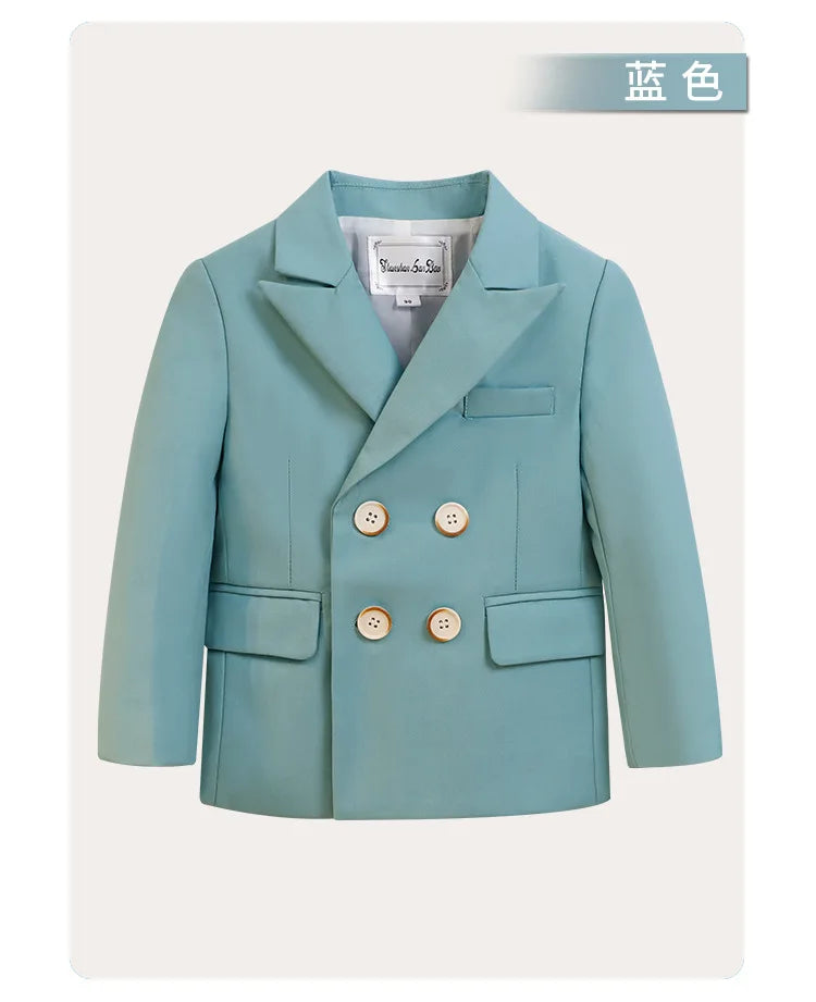 Meninos primavera outono terno jaqueta crianças festa blazers fraque topo crianças vestido formal casamento smoking desempenho casaco de manhã
