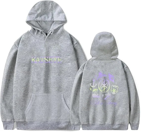 Katseye Merch Distressed Hoodie Moda Hoodies Música Pop Homens Mulheres Moletom Agasalho Pulôver Casaco