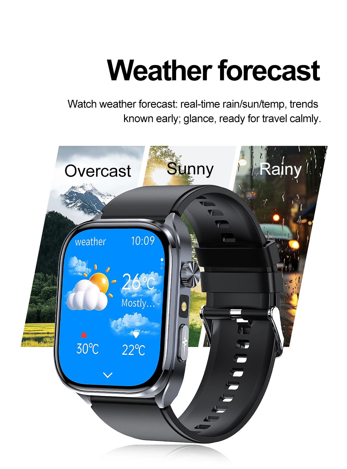 Novo Smartwatch 2026 com ECG Preciso, Análise de Saúde Cardíaca, Análise de Sangue, Lipídios no Sangue, Pressão Arterial e Chamada Bluetooth para Homens