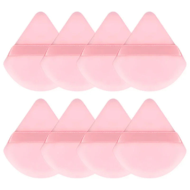 Veludo cosméticos fundação puff macio triângulo maquiagem puffs feminino rosto beleza esponja liquidificador lavável maquiagem em pó acessórios