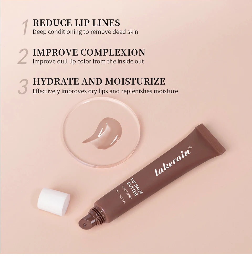 Bálsamo labial hidratante espelho brilho labial baunilha rosa açúcar café bolo cheiro batom óleo transparente maquiagem cuidados com os lábios