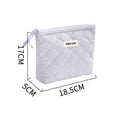 Conjunto de bolsa de maquiagem acolchoada bolsa de maquiagem feminina grande floral sacos de maquiagem bonito algodão bolsa cosmética viagem saco de armazenamento de produtos de higiene pessoal
