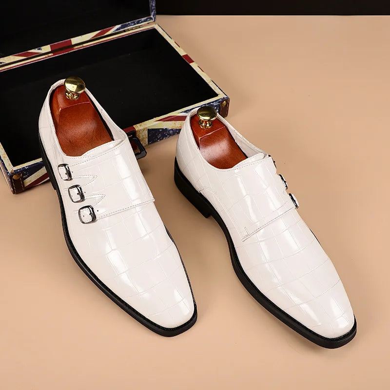 Deslizamento em sapatos masculinos oxfords moda negócios escritório sapatos masculinos clássico de luxo couro masculino ternos sapatos sapato casamento italiano