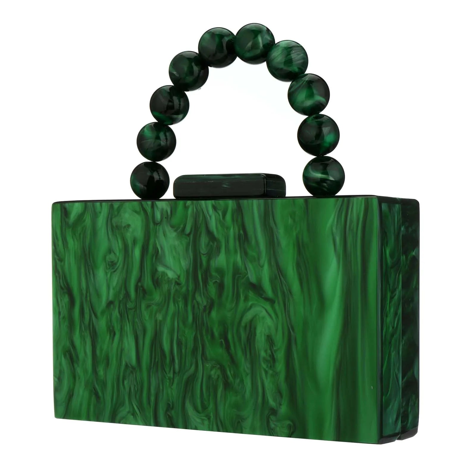 Beading bolsa de mármore acrílico caixa luxo embreagem sacos noite festa casamento corrente bolsa ombro jantar vestido bolsa festival presente