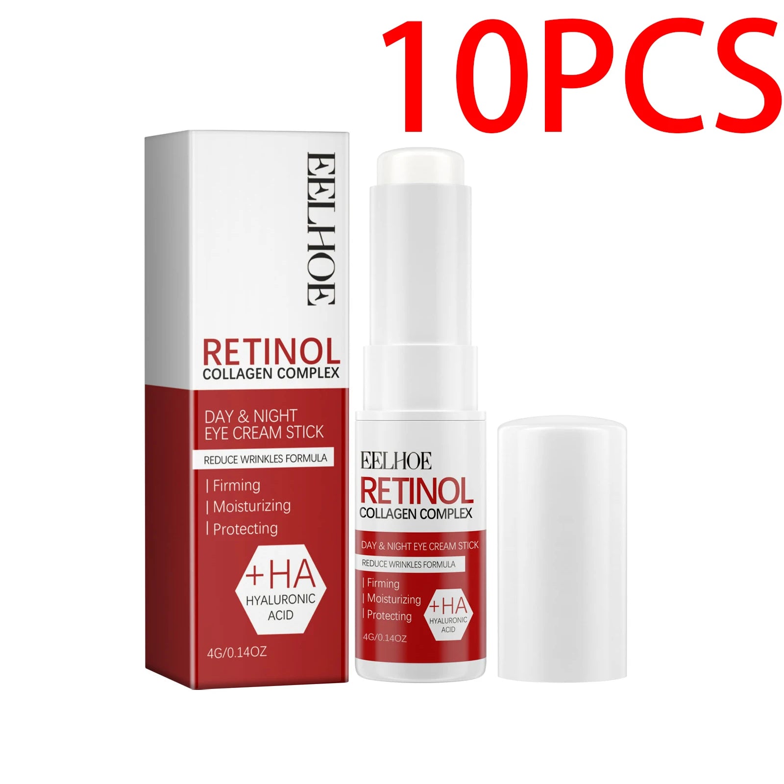 Eelhoe retinol olho vara 4g sob tratamento ocular círculo escuro redução de inchaço anti envelhecimento rolo linhas finas hidratante