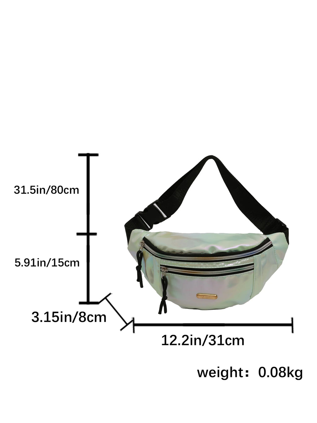 Crossbody Fanny Pack para homens e mulheres, Bolsa de cintura, Bolsa de cinto para viagem, caminhada, corrida, caminhada, ciclismo, Easy Carry, qualquer telefone, carteira