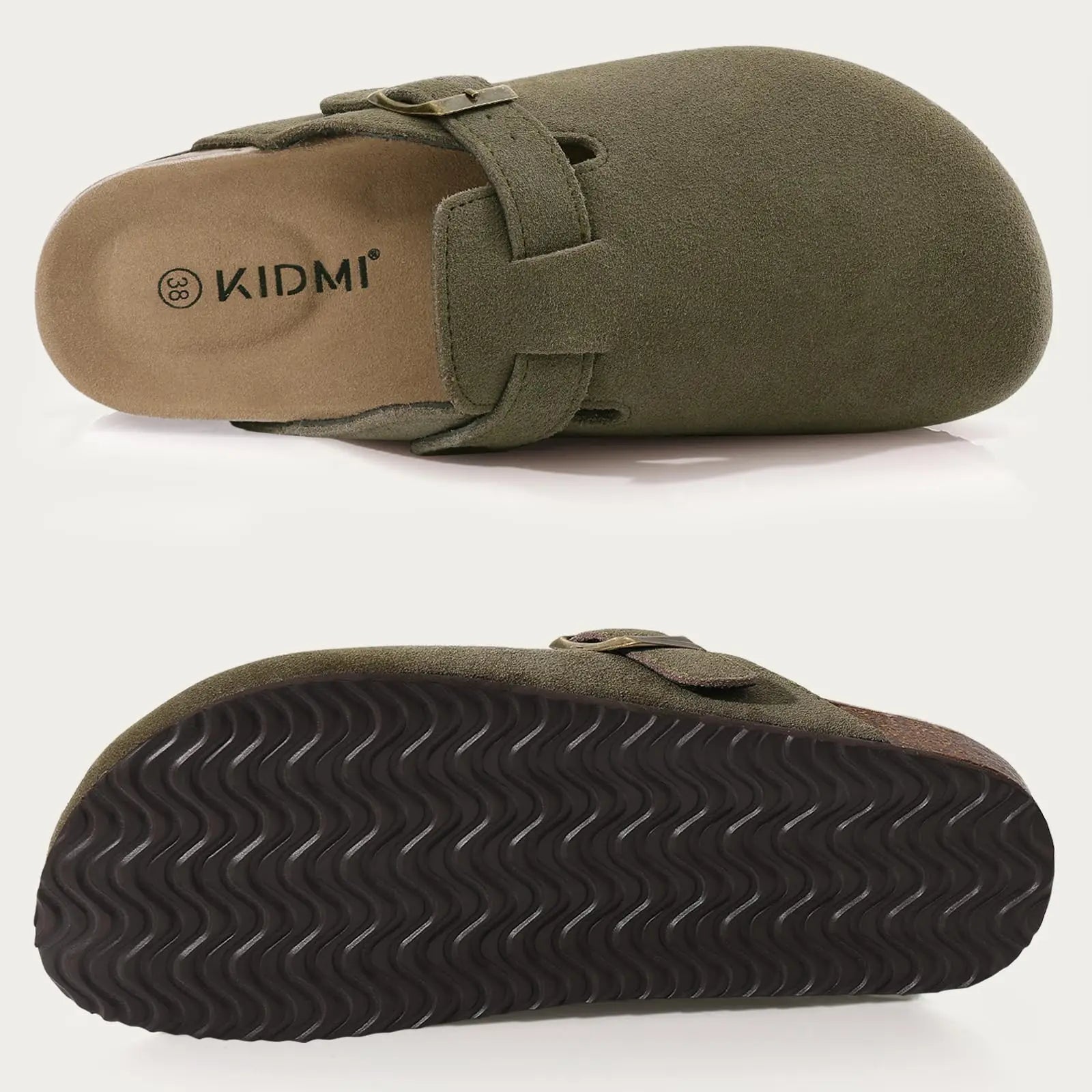 Unissex macio footbed tamanco moda retro marcas tamancos de cortiça sapatos para mulheres chinelos casuais confortáveis com suporte de arco