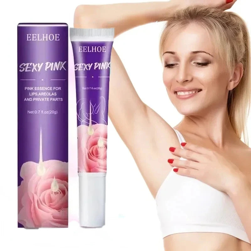 Creme de clareamento para peças íntimas, Soro das axilas, Bunda, Joelho, Interior, Coxa, Peças de clareamento íntimo, Remover melanina