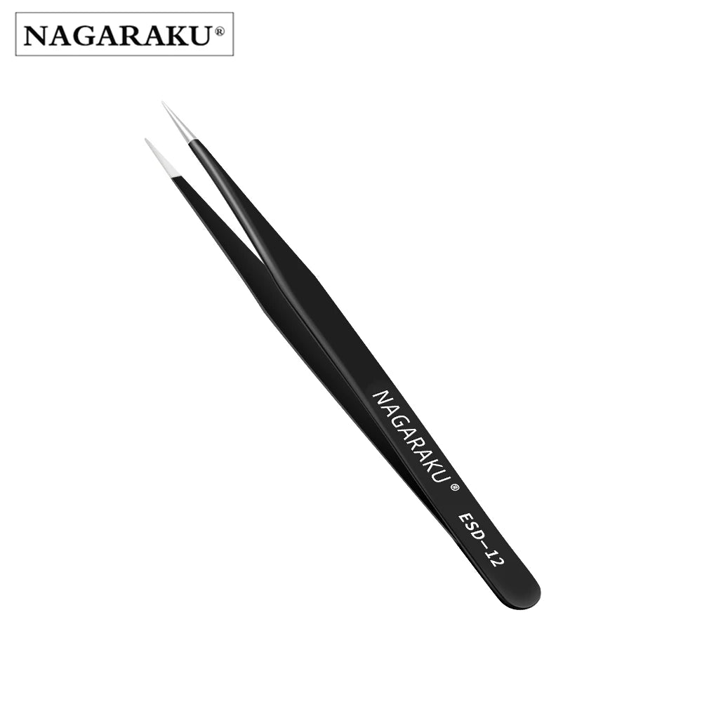 NAGARAKU Pinça de extensão de cílios maquiagem clipe preciso 3D de cílios de aço inoxidável
