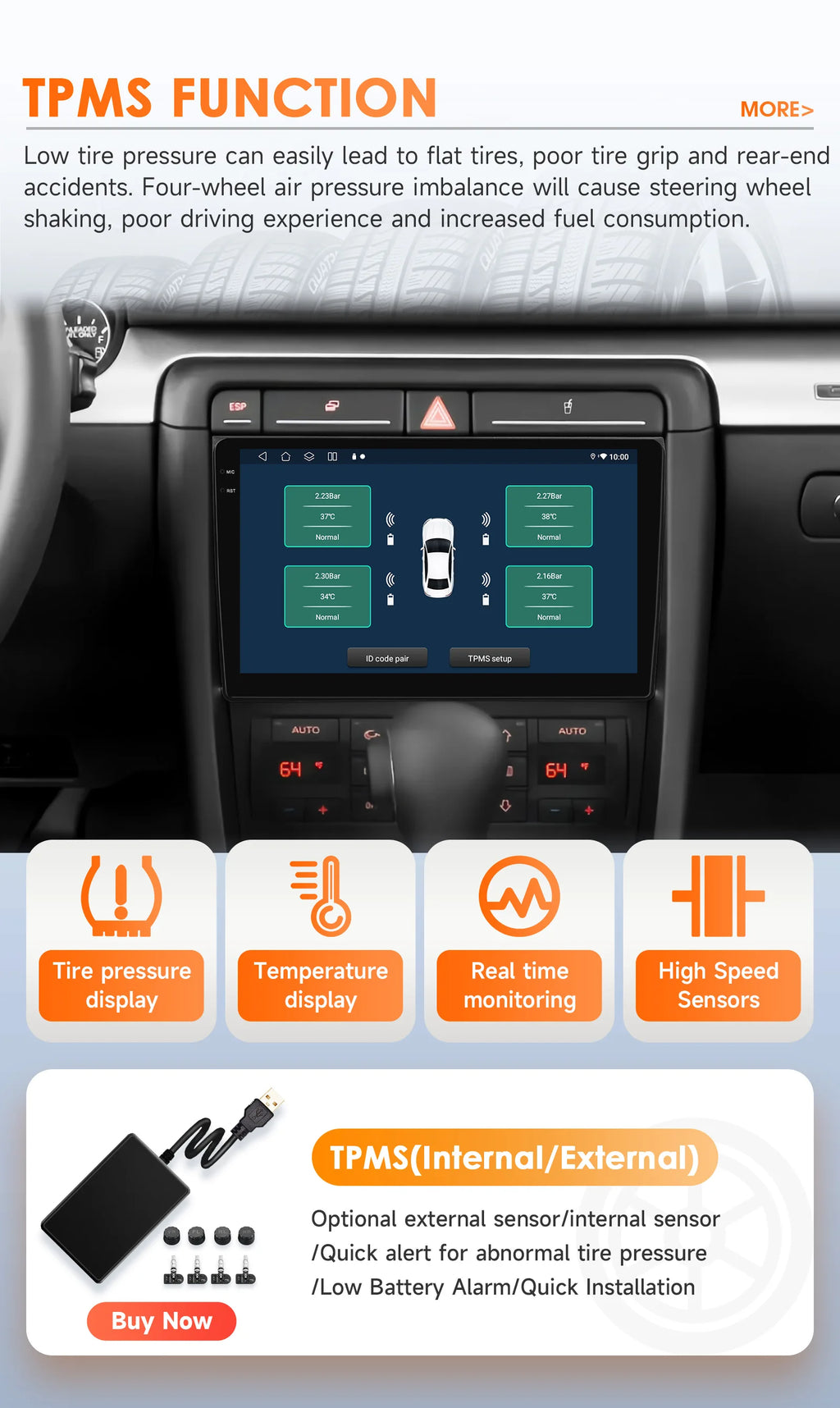 Rádio de Carro Android 2Din de 9 polegadas Hizpo para Audi A4 B8 B7 B6 S4 RS4 2000 - 2009 SEAT Exeo BT 4G DSP RDS CarPlay Navegação GPS 360CAM