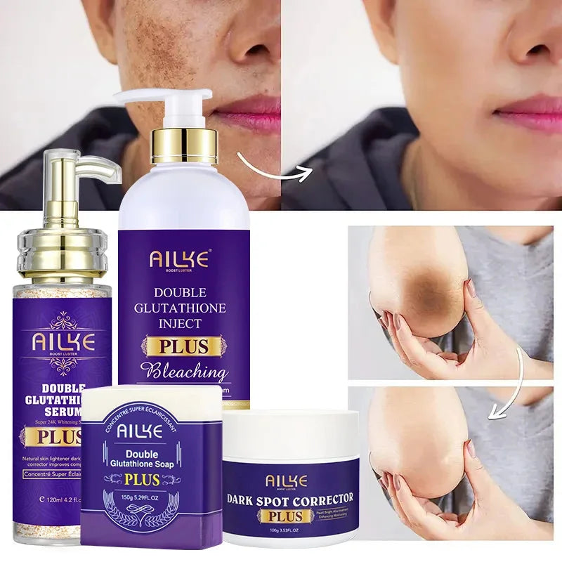 Soro anti-manchas pretas AILKE, essência iluminadora para uma tez uniforme e radiante, reduz sardas, pigmentação, 120 ml